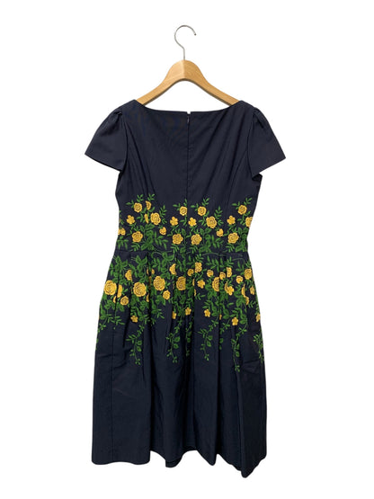 エムズグレイシー Flower pattern Embroidery Dress 911307 ワンピース 38 ネイビー IT78302XVIIK