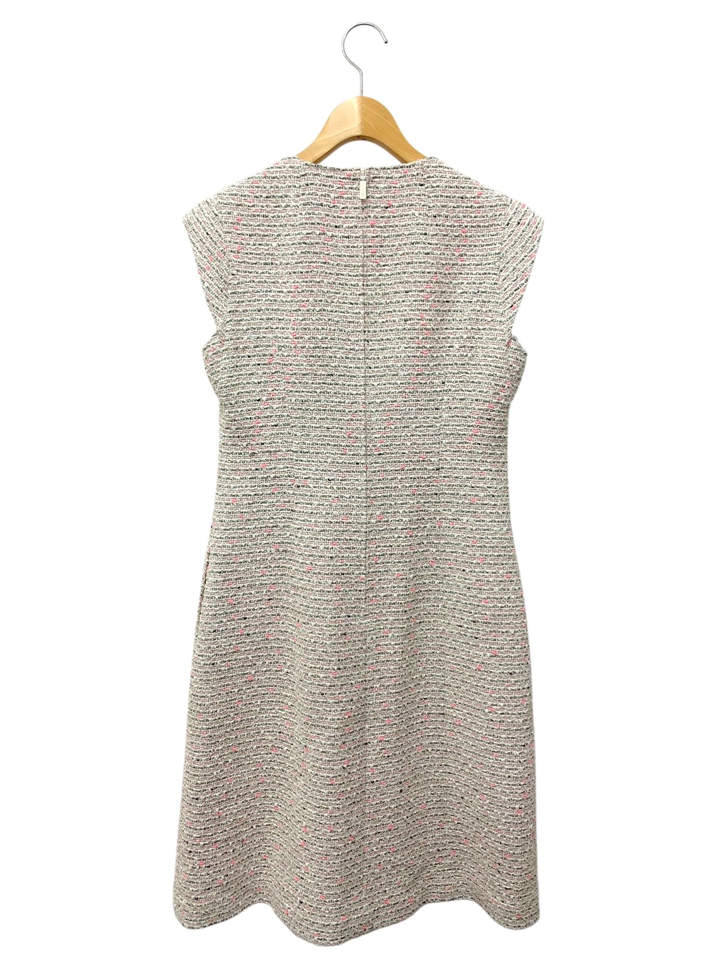 ルネ TISSUE 6416257 ワンピース ドレス 36 グレー ツイード ITSTZNXEJMNO