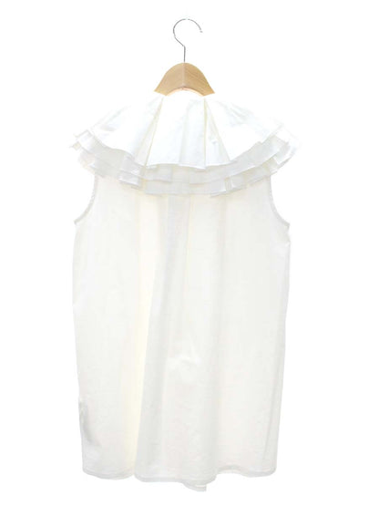 マーロンエノンフィ ブラウス F ホワイト フリル IT2KZB52UHYA