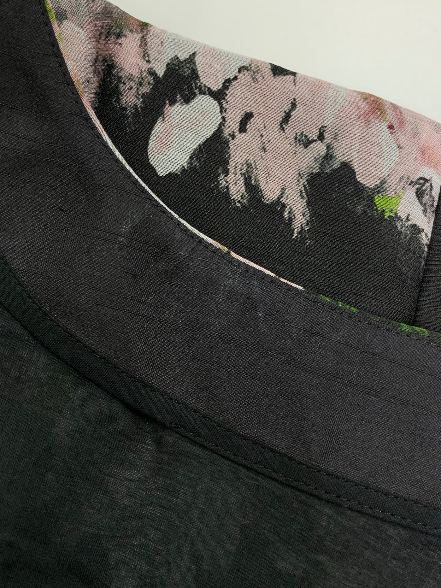 エムズグレイシー 511519 ワンピース 36 ブラック フラワーボーダードレス ITA588Q0DXIO