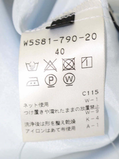 トゥービーシック W5S81-790-20 スカート 40 ブルー/ブラック フラワーモチーフ IT5R3V731CEO