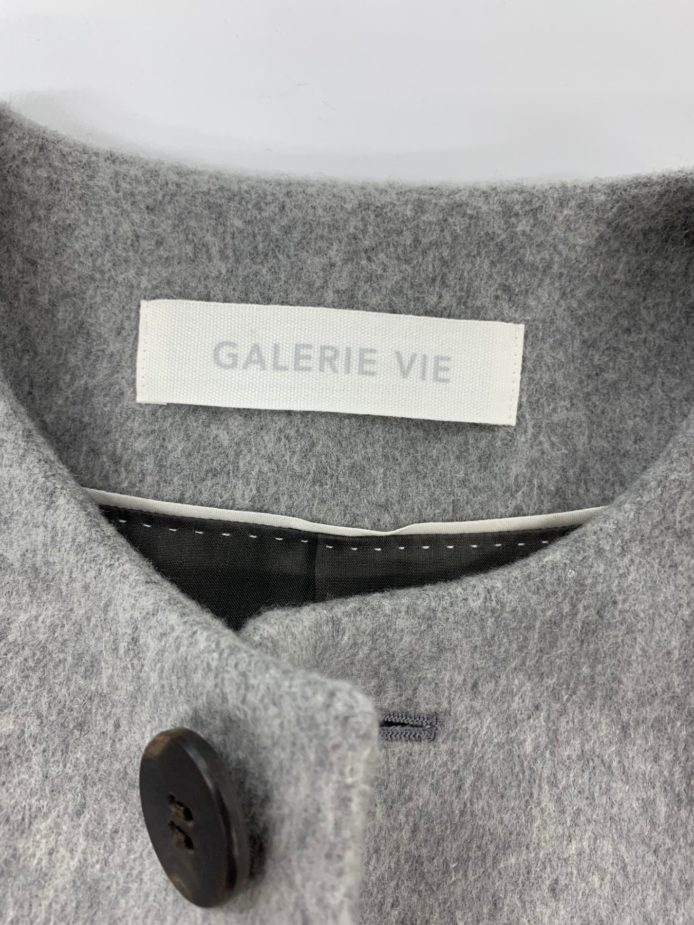 ギャルリーヴィー 23-08-95-08403 ロングコート 36 グレー カシミヤ ITNRXDHA4OUA