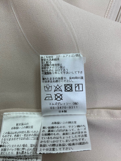 エムズグレイシー 510108 ブラウス 40 ベージュ パール IT6XLRVQVRKC