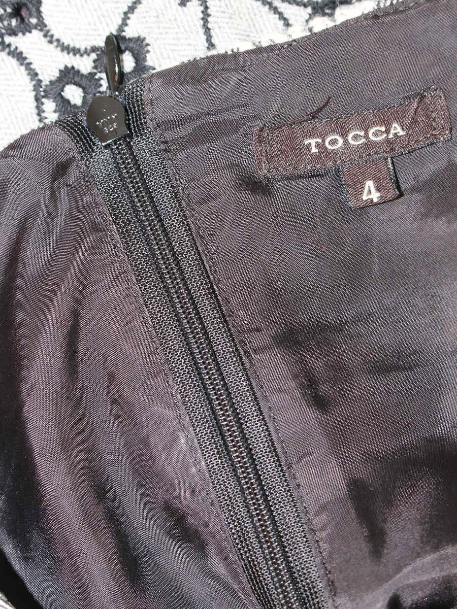 トッカ OPTOGA0240 ワンピース 4 グレー フラワーモチーフ 刺繍 ITX3OWABBOGC