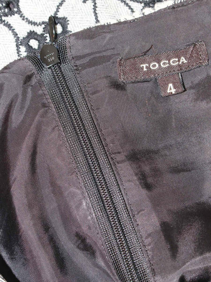 トッカ OPTOGA0240 ワンピース 4 グレー フラワーモチーフ 刺繍 ITX3OWABBOGC