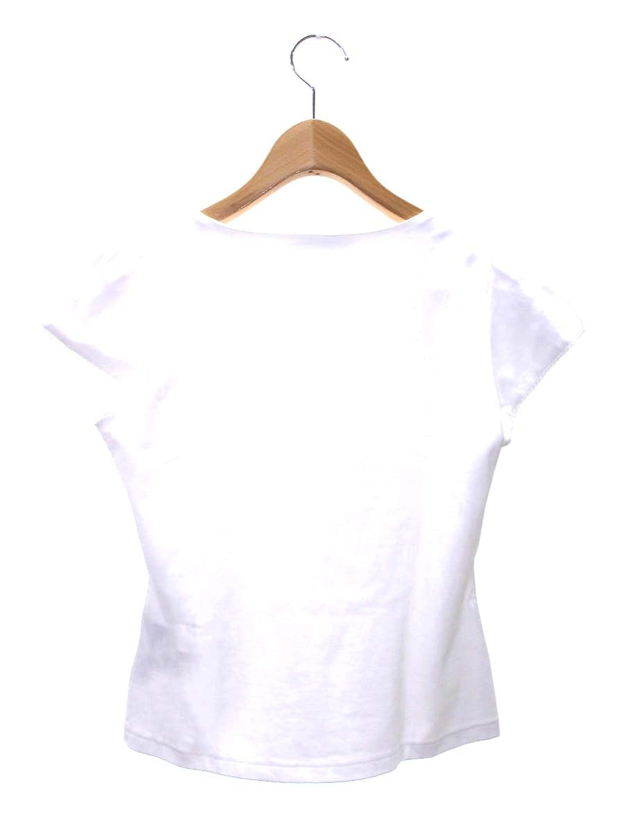 エムズグレイシー 215322 Tシャツ 38 ホワイト ハートモチーフ