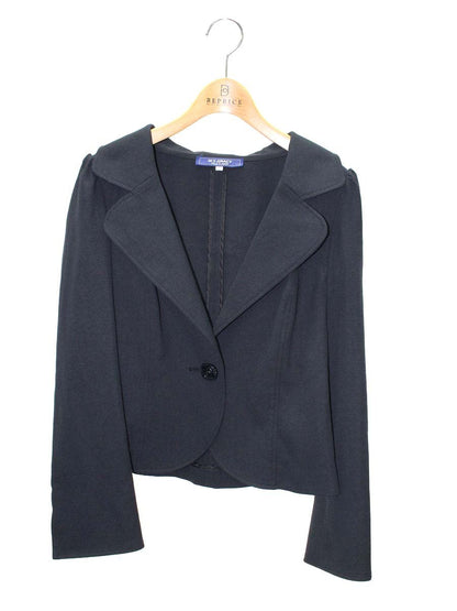 エムズグレイシー 214305 ジャケット 40 ダークネイビー バラボタン IT1K6FGNQXR2