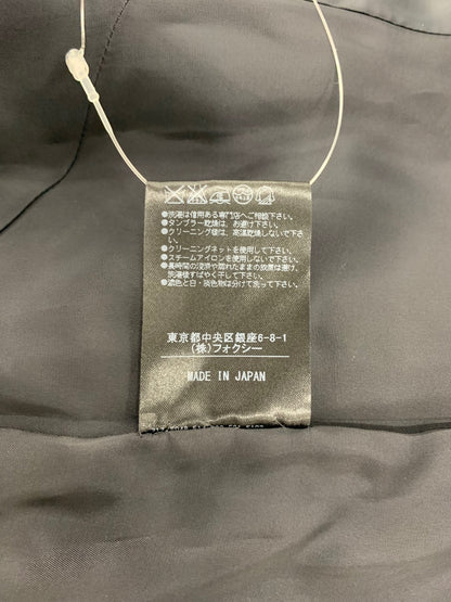 フォクシーブティック 35218 ジャケット 38 ブラック ノーカラー ウール混 ITK2QYJN9CE0