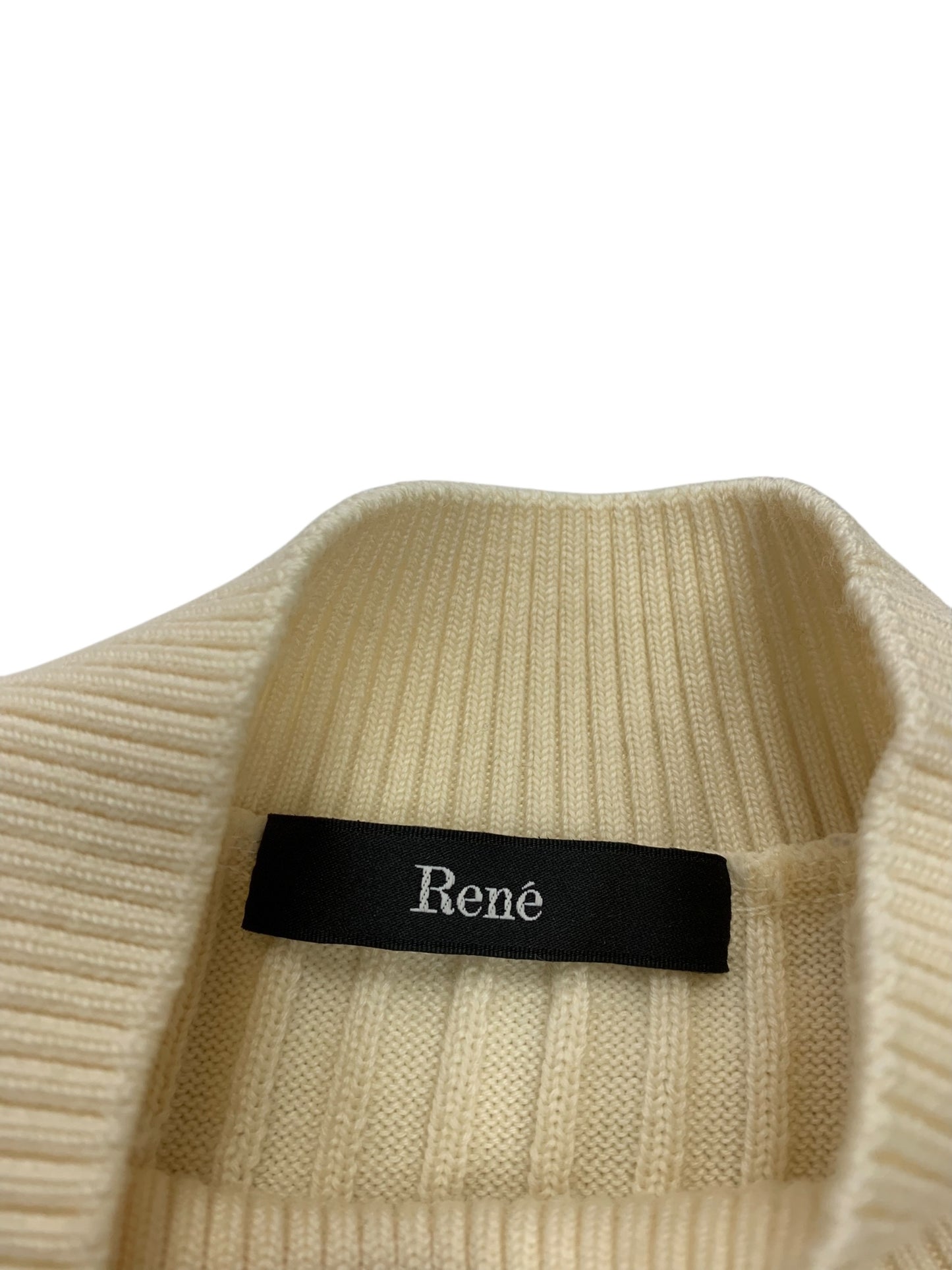 ルネ 5232200 ニットセーター 36 アイボリー リブネック ITLD8UVB59DC