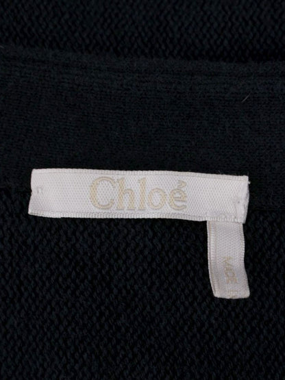 クロエ 17SMP76-17S850 カーディガン XS ネイビー タッセル ITS9UVGZI4FM