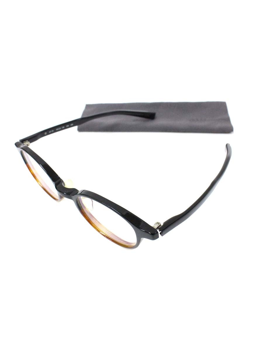 フォーナインズ AP-05 メガネ ブラック/ブラウン セルフレーム フルリム ラウンド IT7ITA00A8DA