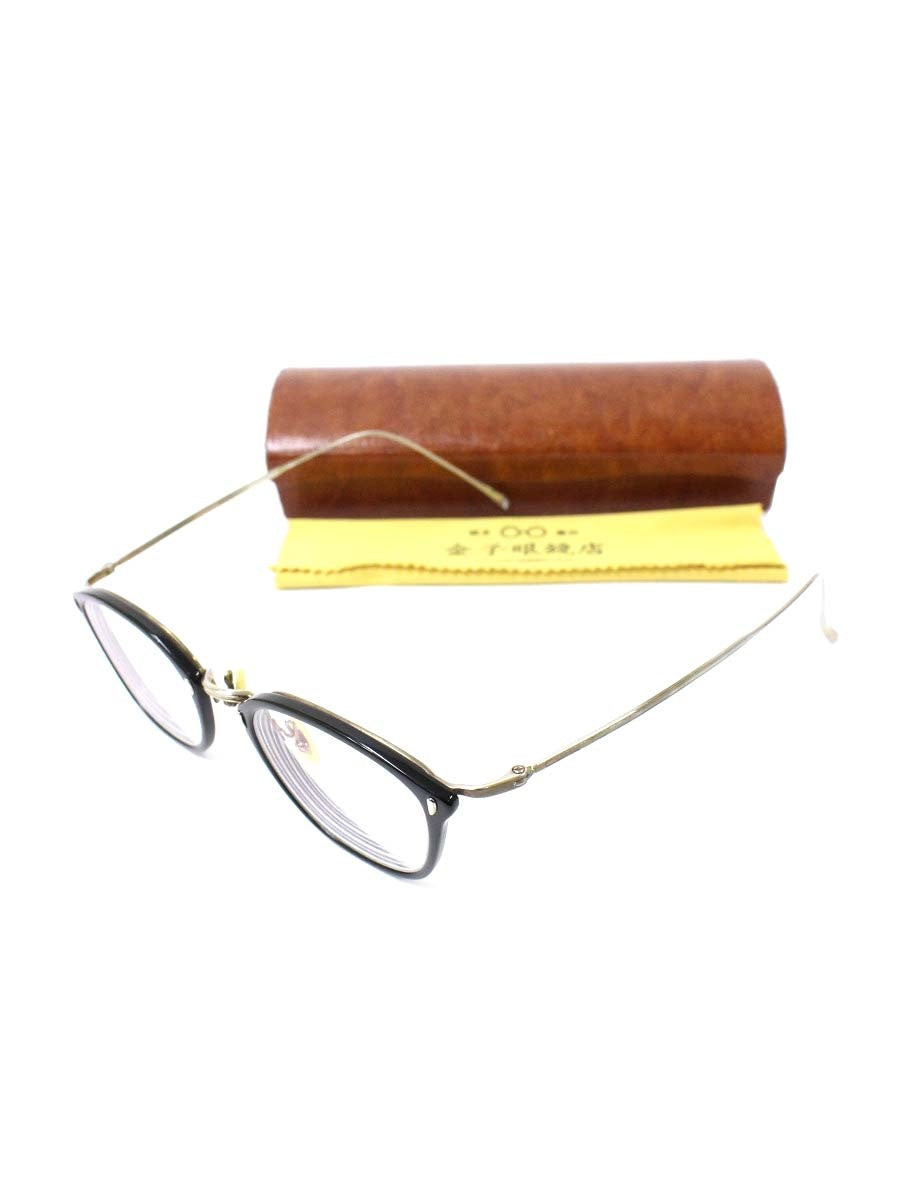 金子眼鏡 VINTAGE KV-53 メガネ ブラック/シルバー スクエア コンビフレーム フルリム ITXRORKYGC3W