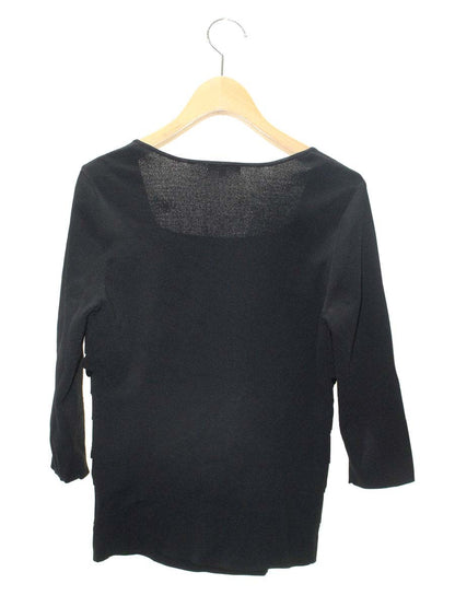 トゥービーシック UAE22-932-09 ニット 2 ブラック フリル IT47DSL5HLVX