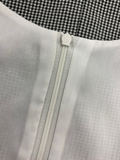 ルネ 6026680 ワンピース 38 ブラック ギンガムチェック フロントジップ IT8Q6UVSV2MO