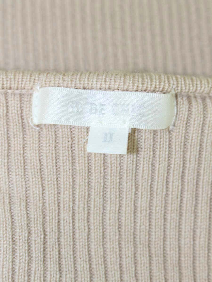 トゥービーシック W5N52-424-40 ニット 2 ベージュ フリル ITZVYASQ9O7G