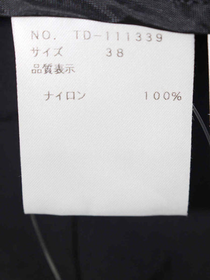 エムズグレイシー 111339 ワンピース 38 ブラック ナイロン パーカ ウエストリボン IT33WFVJN3IK