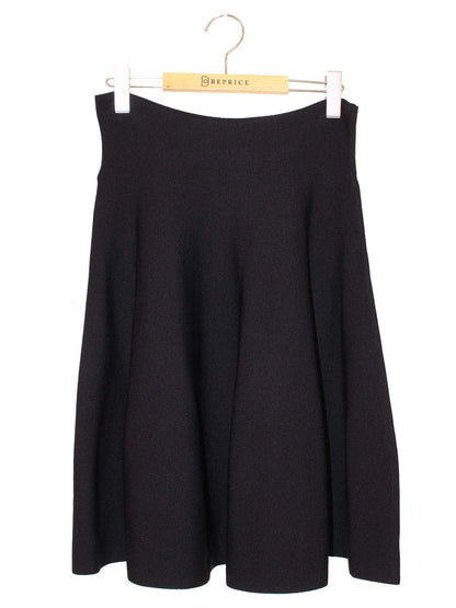 エムズグレイシー Knit Skirt 818531 スカート 40 ブラック ITDEJHH2I7ES