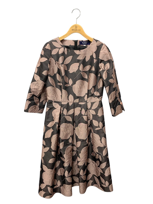 エムズグレイシー 311612 36 ブラック シャンブレージャガードローズワンピース ITS24GAZ1AO6