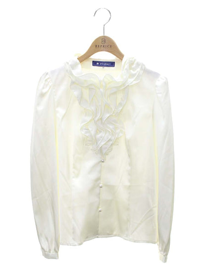 エムズグレイシー 520502 ブラウス 40 アイボリー シャツ フリル ITI64KKI6BU0