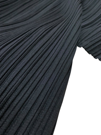 プリーツプリーズイッセイミヤケ PP55-JO101 カーディガン 3 ブラック ITKE8X8JG5ZC