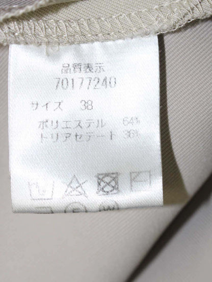 カデュネ 70177240 スラックス 38 ベージュ 裾スリット ITFYZWVZ0B3Q