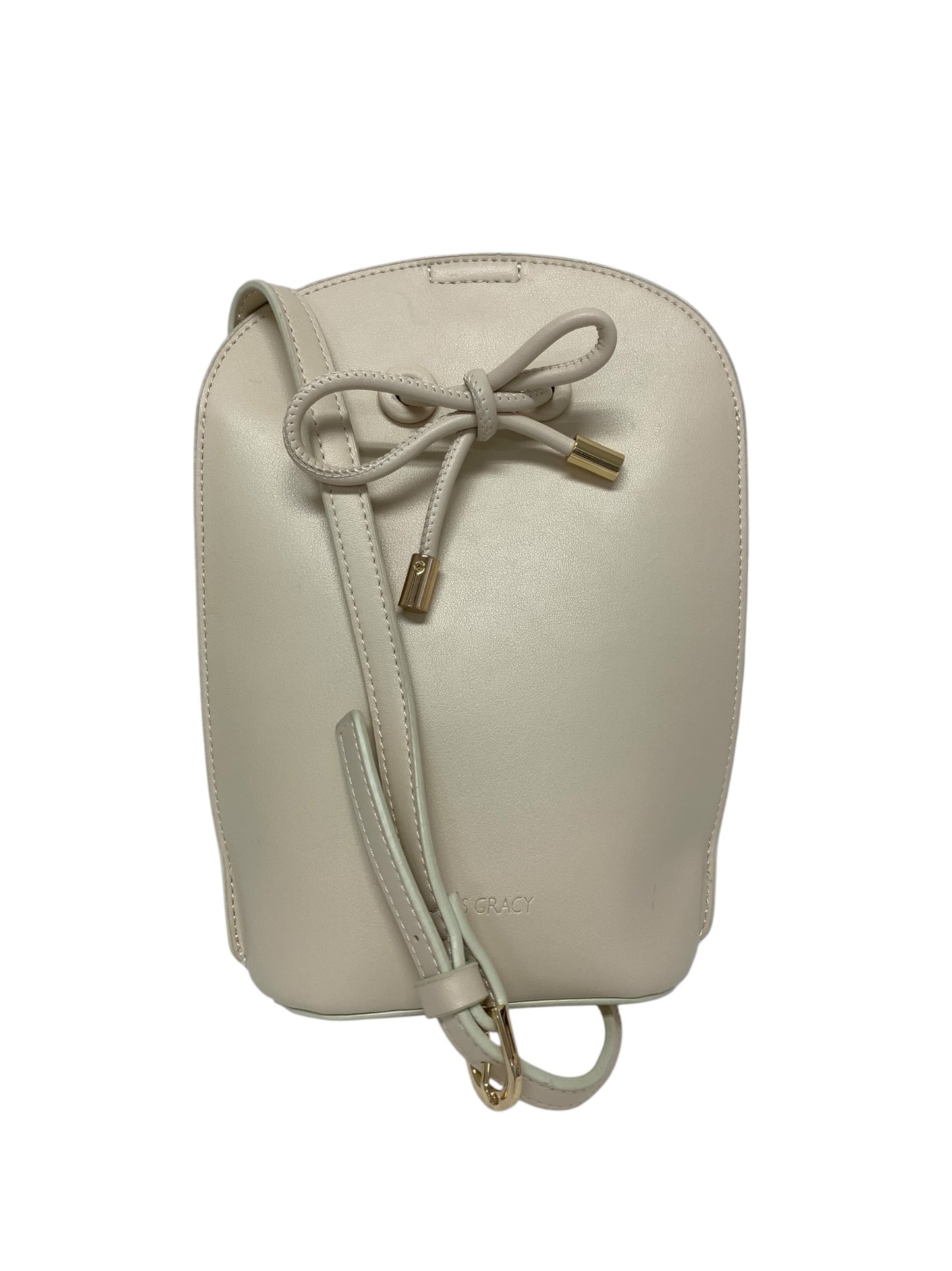 エムズグレイシー リボン付きスモール 394509 ショルダーバッグ ベージュ ITOXL0S4OUFU