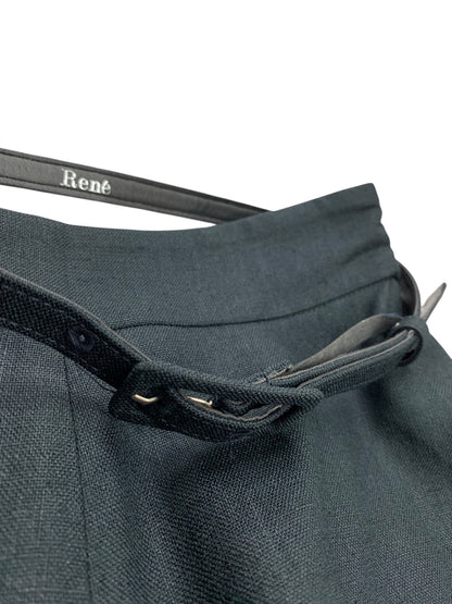 ルネ 6925790 パンツ 34 グリーン ベルト付き IT1LT2MHR15Q