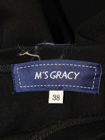 エムズグレイシー 725515 トップス 38 ブラック 口紅 トレーナー ビジュー ITV0TL6M5XMZ