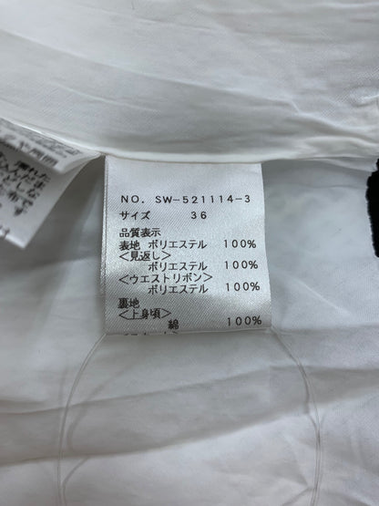 エムズグレイシー 521114 ワンピース 36 ブラック メッシュ Aライン ITVU8VI7G9SA