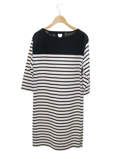 スタジオピッコーネ P059206 ワンピース 40 ブラック/アイボリー ボーダー アルチビオ IT98PK9IRBW0