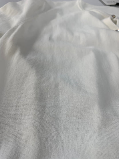 トゥービーシック W5F03-515-01 カーディガン 42 ホワイト ラインストーンボタン ITC3X5189F86