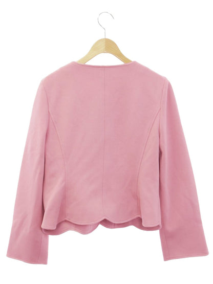エムズグレイシー 314605 ジャケット 42 ピンク リボンジップ IT3DQN84OIEQ