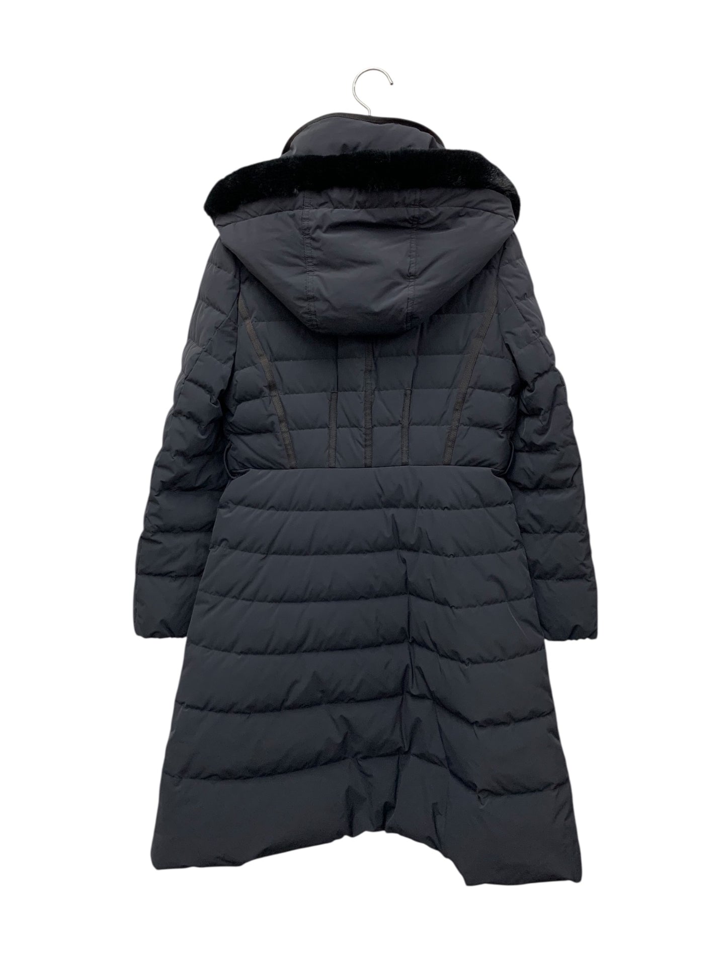 エムズグレイシー 819509 ダウンコート 38 ネイビー レッキスファー ダブルジップ 2way ITDK6VNDLB4P