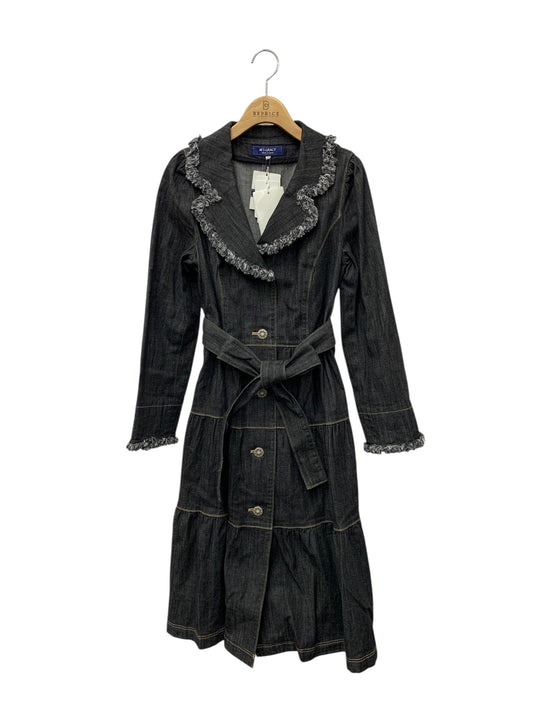 エムズグレイシー デニムティアードコート 219105 ワンピース 36 ブラック フィット＆フレア ITVVKF0CS97A