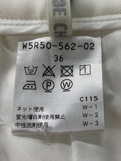 トゥービーシック W5R50-562-02 パンツ 36 ホワイト クロップド IT3UGU284W8G