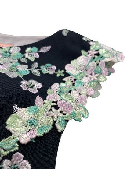 トッカ MOONBOW BRIDGE ドレス OPTOGA0020 ワンピース 2 ネイビー 刺繍 ITBW9A0W7UUI