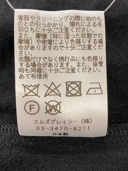 エムズグレイシー 015512 Tシャツ カットソー 38 ブラック フリル ITUMD7M8JB0T