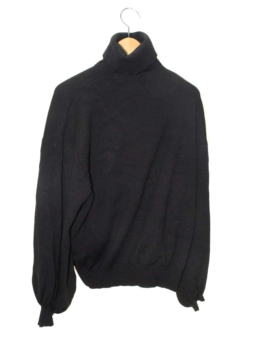 エイミーイストワール eimy logo scarfオーバータートルネックニット  1121111610-0 F ブラック 2021SS IT2V4T5BUENO