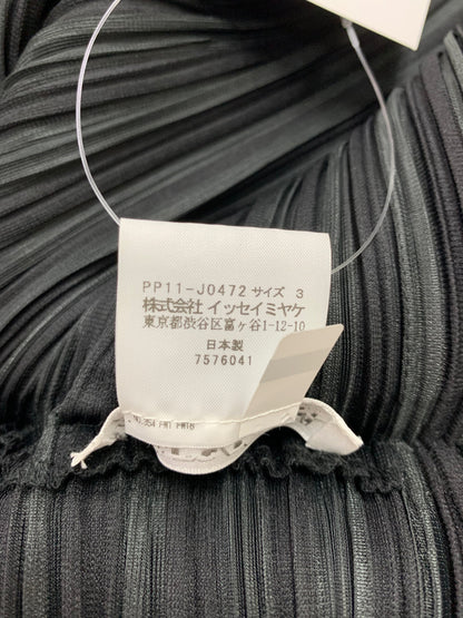プリーツプリーズイッセイミヤケ PP11-J0472 ジャケット 3 ブラック ITGKJO34QSOO