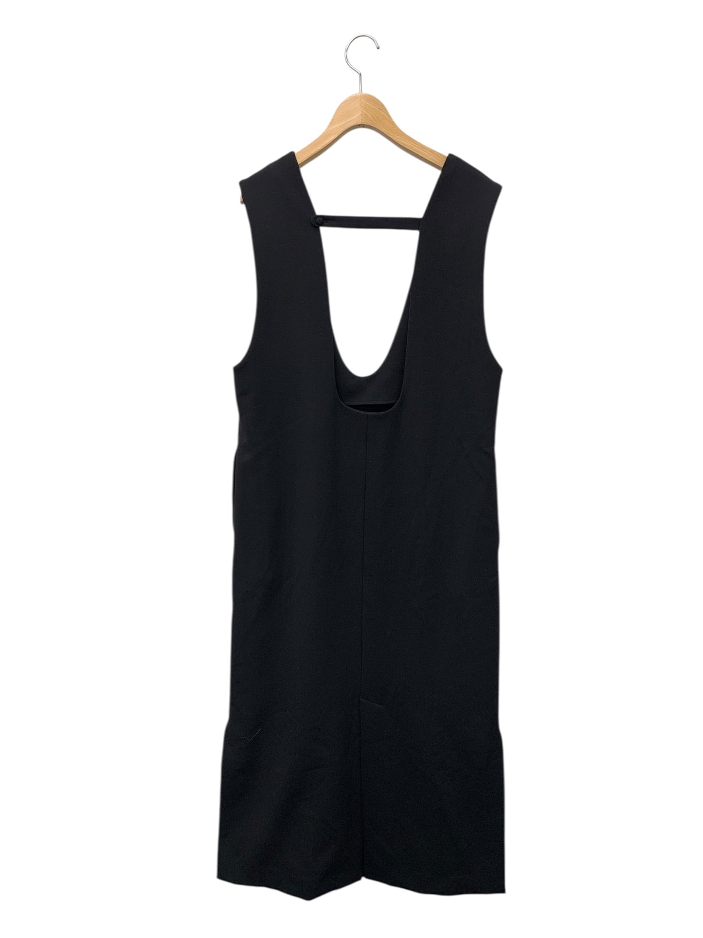 エンフォルド 300ES231-0130 ジャンパースカート 36 ブラック スリット Vネック ITW1NVY3PZE8