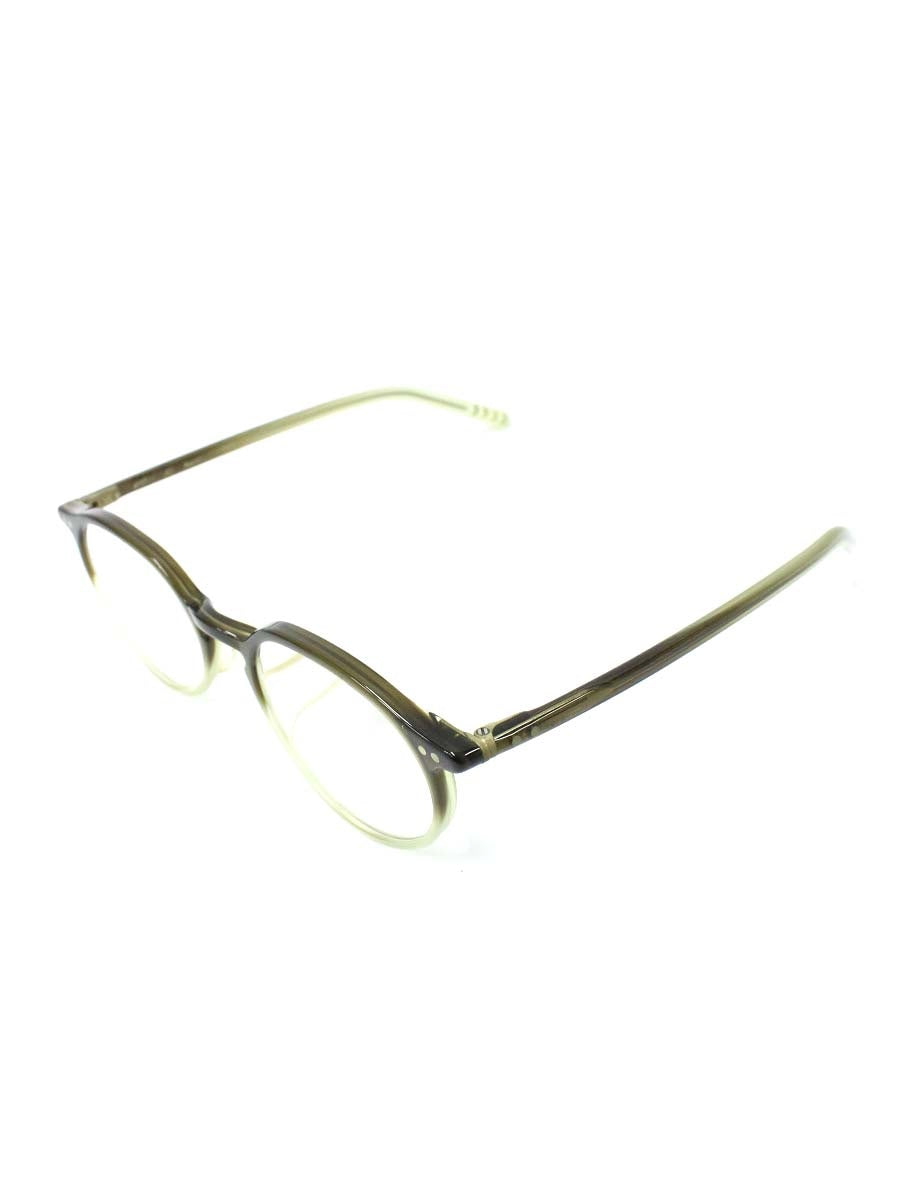 ルノア A5 Mod.226 メガネ グリーン ボストン セルフレーム col.22 ITIVMCBJZ26M
