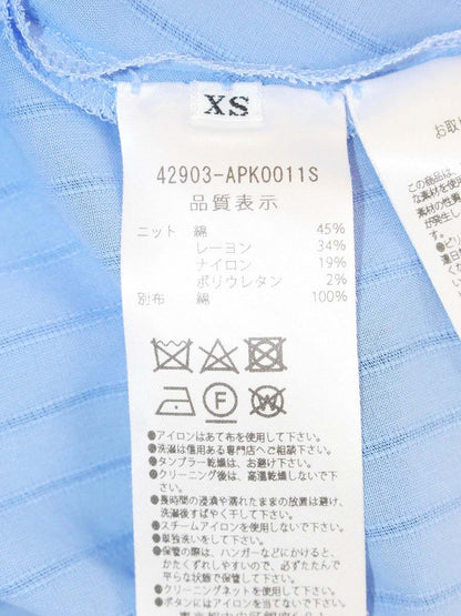 アディアム Oyster Top オイスタートップ 42903 ニット XS ブルー IT58TSJV751U