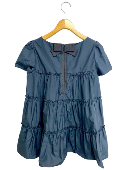 エムズグレイシー Tiered Blouse 910313 シャツ ブラウス 38 ブラック Tiered Blouse ギャザー ITPOQISCIB60