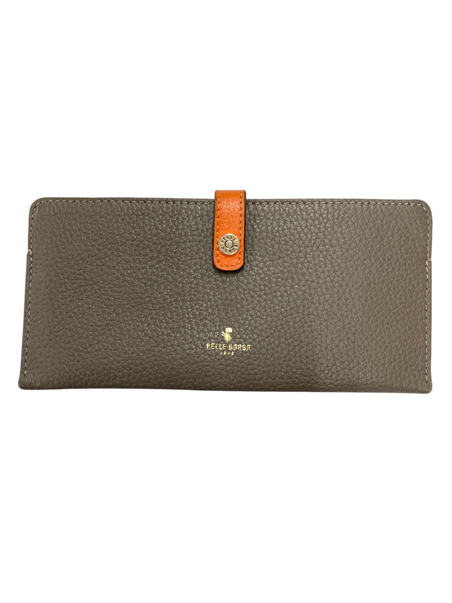ペレボルサ スリムウォレット 長財布 グレー シュリンクレザー（シボ革） ITA6VIBQTJG9