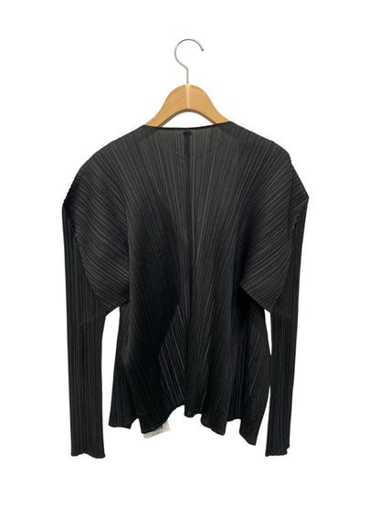 プリーツプリーズイッセイミヤケ PP55-JO101 カーディガン 3 ブラック ITKE8X8JG5ZC