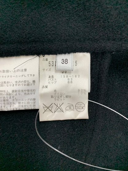 アドーア 531-250015 ジャケット 38 ブラック 2way ラビットファー ITLYLM90OBC7