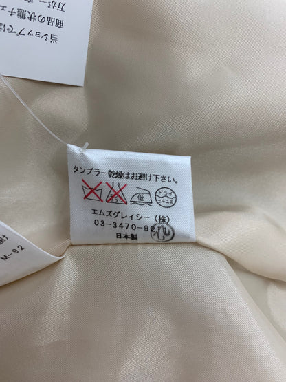 エムズグレイシー 229101 コート 38 ベージュ ライナー付き フリルカラー ITA6U0CCGDSO