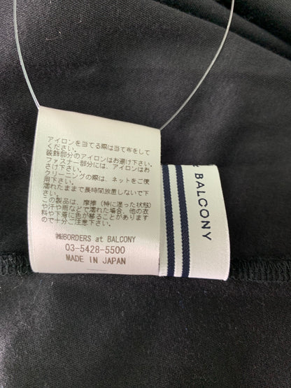 ボーダーズアットバルコニー BD2111T-2K-04 ワンピース 38 ブラック フロントボタン ドレープ ITQ61U58IINW