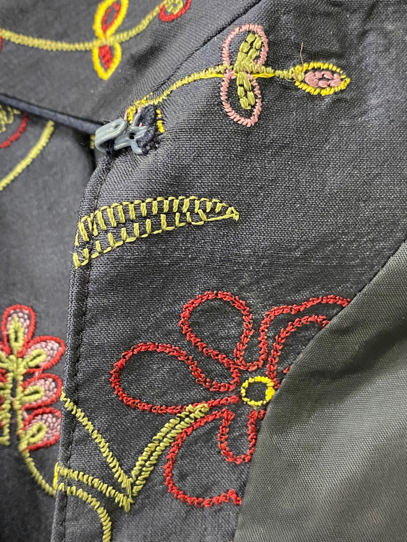 ルネ 6136670 ワンピース 38 ネイビー フラワーモチーフ 刺繍 ITCT427PTI4E