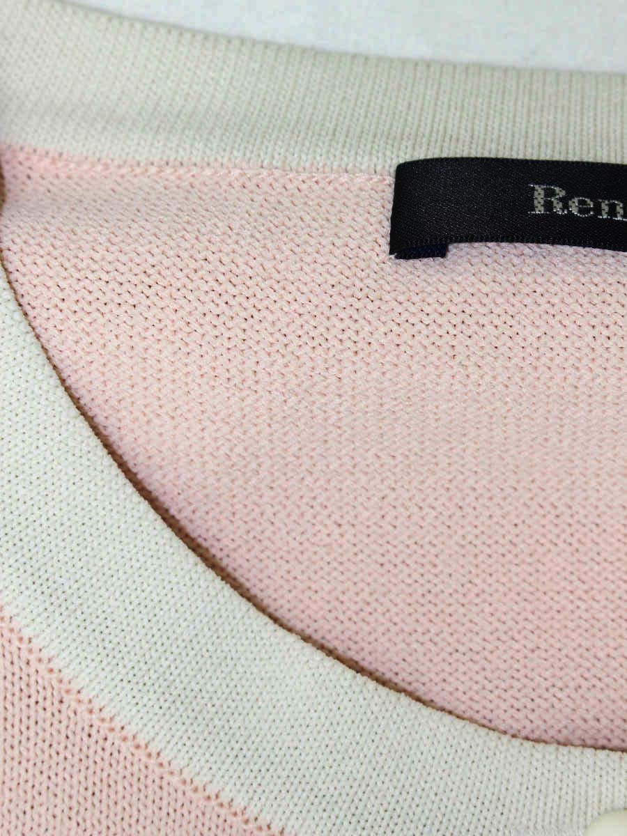 René basic ルネ　ピンク　リボン　Wジッパーカーディガン　未使用 René basic ルネ ピンク リボン Wジッパーカーディガン 未使用